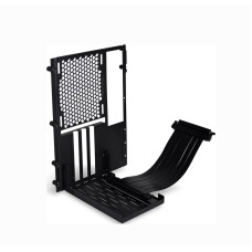 Lian Li O11D-1X, Compatible with RTX 3080/3090 and PCIE 4.0​​ Premium PCI-E x16 3.0 Extender Riser Cable 200mm and Cover Bracket, Black